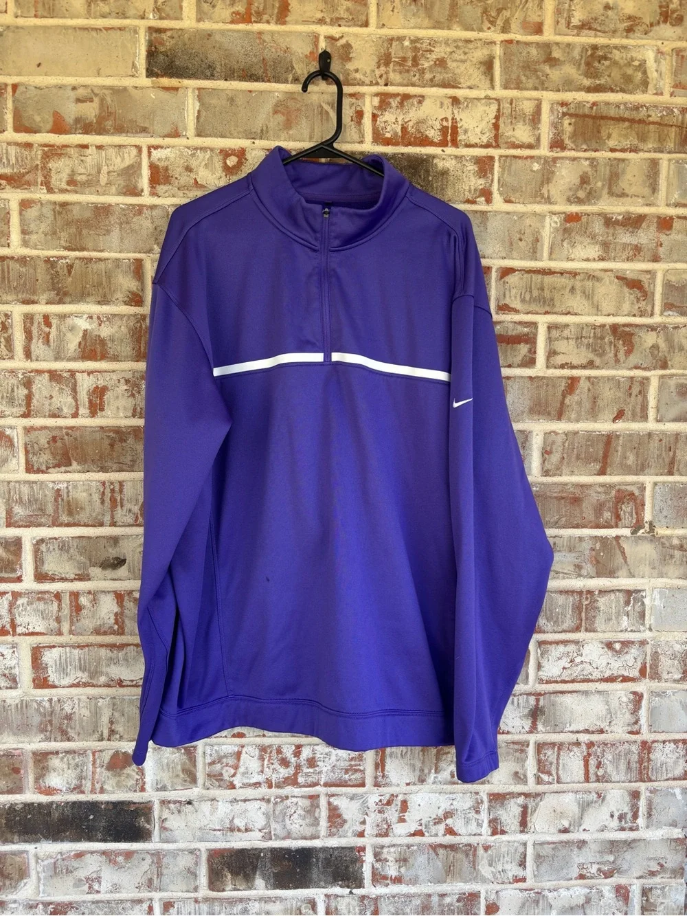 Nike Golf Purple Thermafit Quarter-Zip Performance Jacket